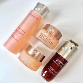 【爆款现货】法国 Clarins娇韵诗弹簧四件套（弹簧水200ml双萃精华50ml日霜50ml晚霜50ml）送礼盒礼袋