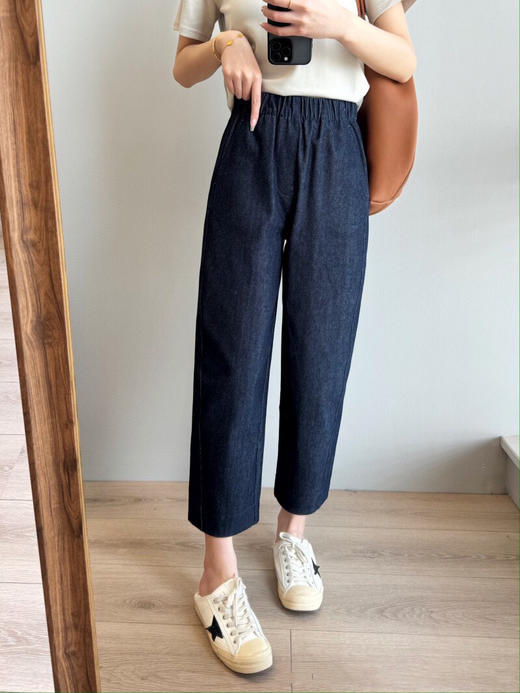 SYJ1061色织棉牛仔萝卜裤 商品图3