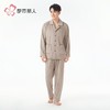 都市丽人睡衣海岛绒烂花睡衣男士家居服长袖长裤海岛绒套装FHH1D5 商品缩略图1