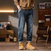 【DQ】大依优型大码男装潮流微锥复古牛仔裤男宽松弹力松紧腰小脚长裤 商品缩略图1