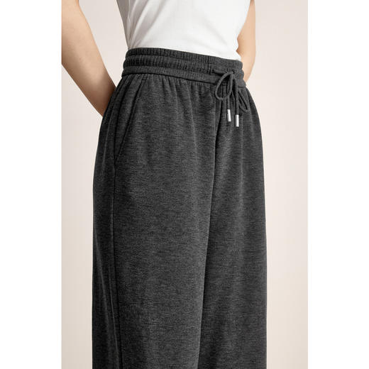 【商场同款】【商场同款】诗凡黎松紧腰系带直筒裤2024冬新款裤子3FA652321R-3 商品图3