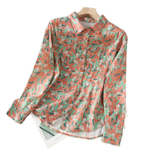 GYH 839简约休闲新款碎花气质衬衫洋气上衣 商品图4