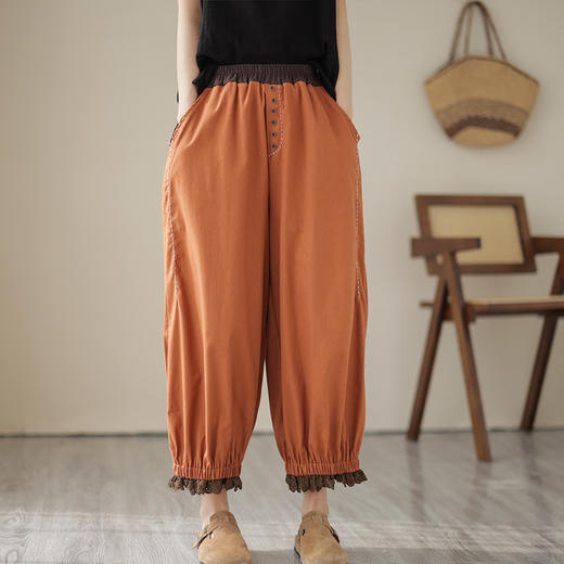 GYH 8296文艺时尚拼接萝卜裤洋气休闲裤 商品图3