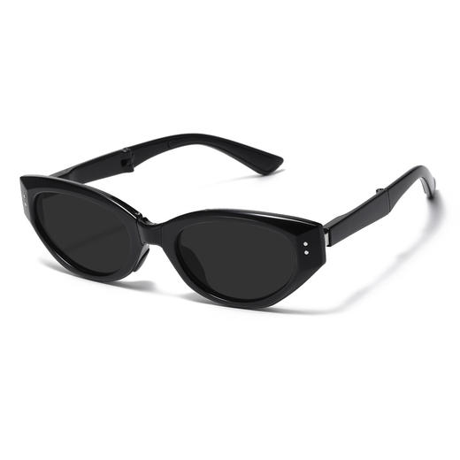 国庆出行【新款折叠太阳镜】防紫外线时尚可折叠墨镜 男女款折叠眼镜显瘦 假期出游 商品图4