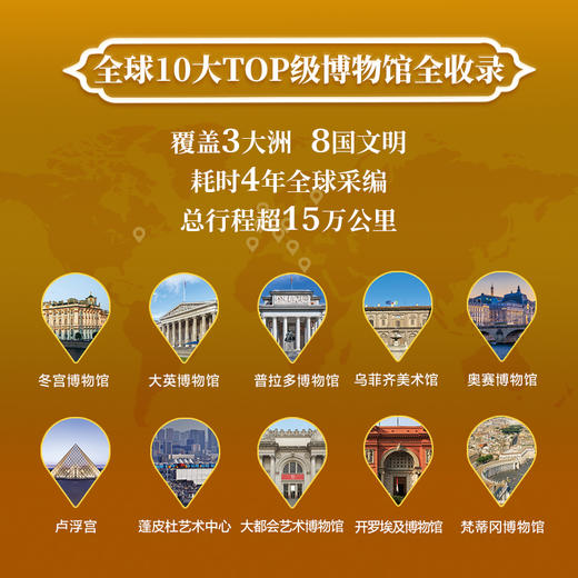 【限时团购】世界十大博物馆 礼盒版 送【马蒂斯限量定制帆布包】+4张8开定制艺术画片 商品图4