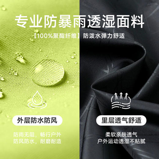 跃牌【欲动春风】男装系列 男女多功能户外运动冲锋衣外套连帽防风防水登山服骑行徒步上衣D16007 商品图2