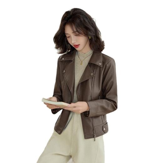 HR GSTX8068皮衣外套休闲PU皮机车夹克上衣 商品图4