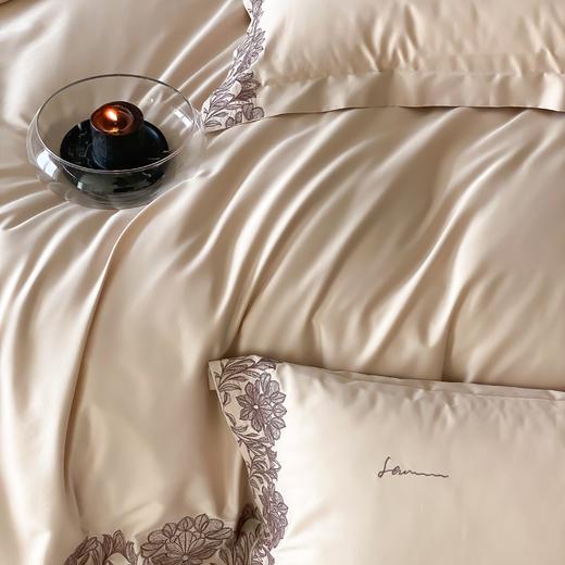 自然醒A类50支全棉刺绣四件套-简蔓AN 商品图12