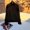 S·Y·C【简禾】极柔亮片堆堆领高领羊绒羊毛针织打底衫女薄款 商品缩略图0