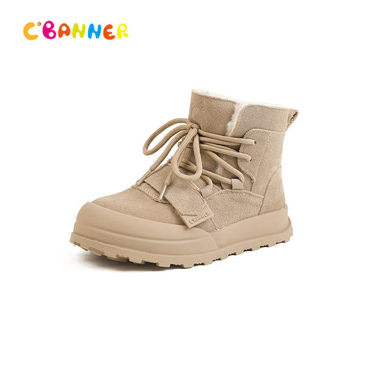 千百度冬季雪地靴圆润宽敞鞋头童鞋A25785033 商品图0