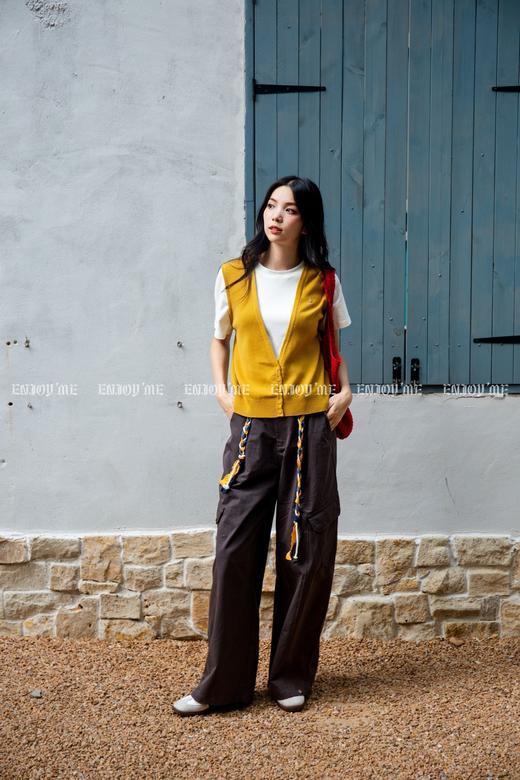 【门店同款】ENJOY秋季“城市与旷野”拼接T针织衫 165197745 商品图6