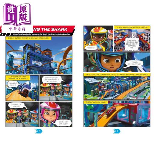 【中商原版】漫画章节书 风火轮 赛车手们来救援 Hot Wheels Lets Race Racers to the Rescue Graphic Novel 英文原版 漫画书 商品图1