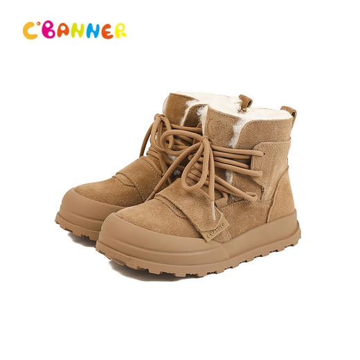 千百度冬季雪地靴圆润宽敞鞋头童鞋A25785033 商品图5