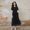 奢姿大码女装2025秋季时尚减龄网纱半身裙胖妹妹气质优雅百搭裙子9953453603B 商品缩略图2