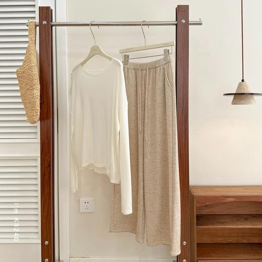 老米优品🎈预售15天发！ 《软糯限定 . 糯米羊绒感阔腿裤》小直筒阔腿，显瘦不臃肿，炒鸡舒服的一条！！K250903A 商品图7