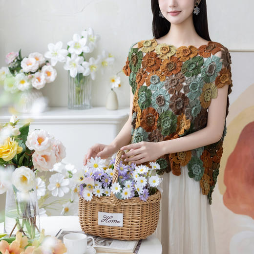 苏苏姐家欣灿育克背心手工diy钩针编织段染羊毛线团材料包 商品图3