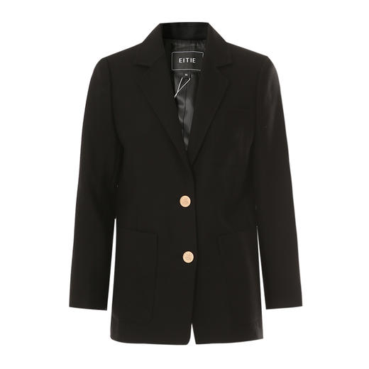 EITIE爱特爱冬季新款气质通勤修身显瘦干练100%绵羊毛毛呢西装外套603301 商品图11