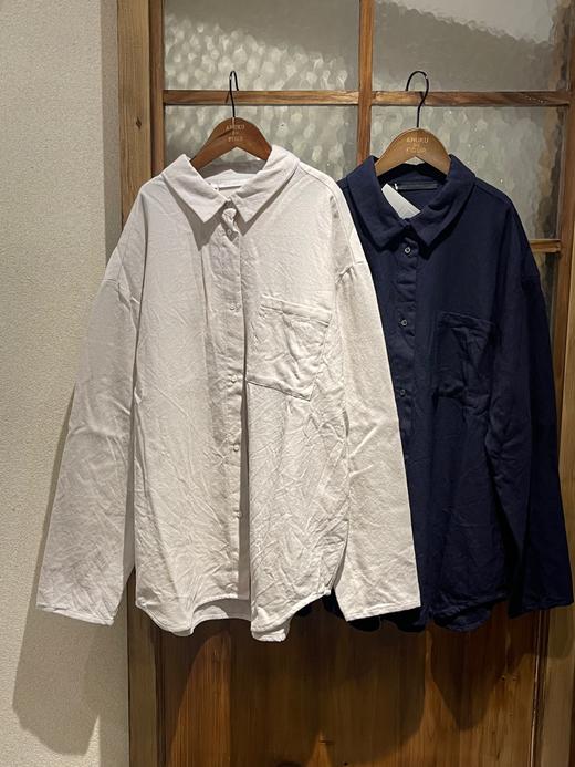 elsa esturgie 2色宽松版型羊毛薄衬衫 商品图12