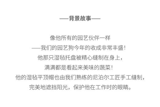 北京仓｜Felt So Good-Dom the Gardening Dog-园丁小狗 羊毛毡 挂件［英国设计师］ 商品图7