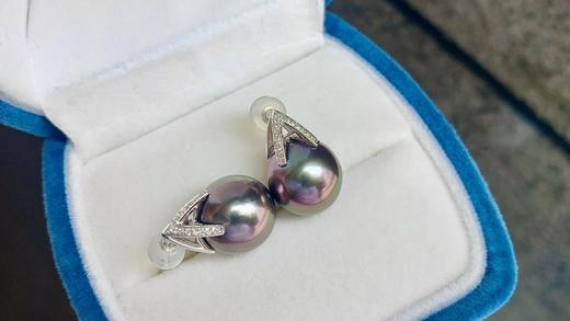 11mm大溪地珍珠耳坠 商品图4