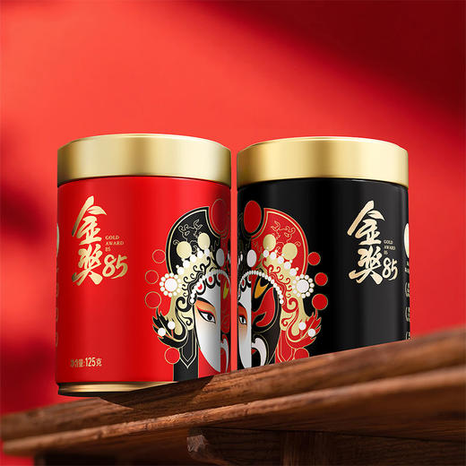川红茶叶 川红非遗红茶金奖85脸谱橘糖香浓香型茶叶125g*2罐 商品图0