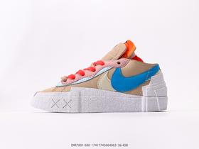 耐克SACAI x Nike Blazer Low解构低帮休闲运动板鞋DM7901-500男女鞋