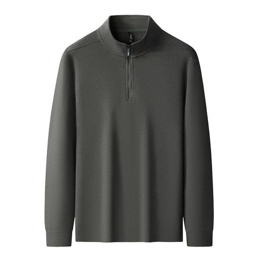 【德绒】【DSF】大依优型大码男装青年半拉链立领德绒打底衫宽松时尚加肥加大码男 商品图2