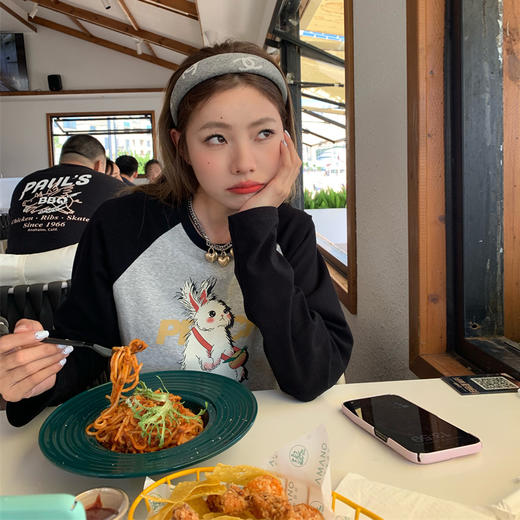 【2025版情绪画布】纯棉印花长袖T恤 商品图1