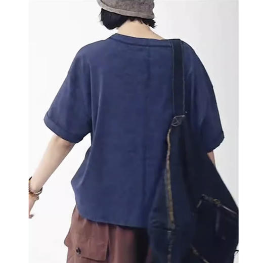 裁缝学苑AH64圆领不规则短袖T恤纸样女装新款宽松显瘦上衣样板图纸 商品图2