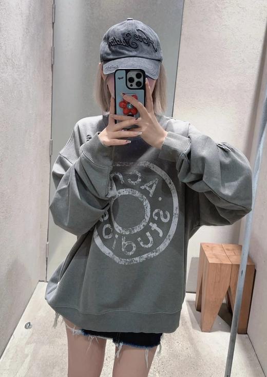 中性款印花破洞做旧卫衣001 商品图3