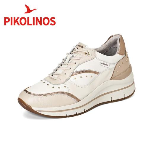 【Pikolinos】  B3F |  派高雁秋季牛皮／羊皮深口拼色系带运动鞋PL255802 商品图0