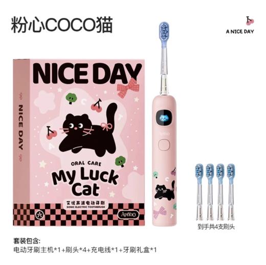 apiyoo艾优儿童电动牙刷3-6-12岁以上男女孩A9 pro语音款  YS 商品图4