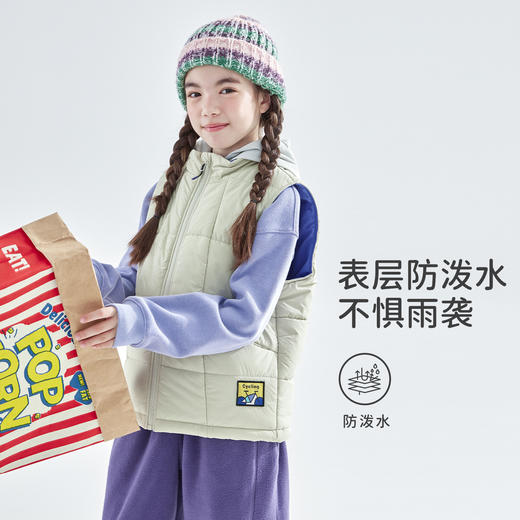 cicochild25年冬季新款亲子中大女童绗棉马甲运动户外防泼水上衣 商品图2