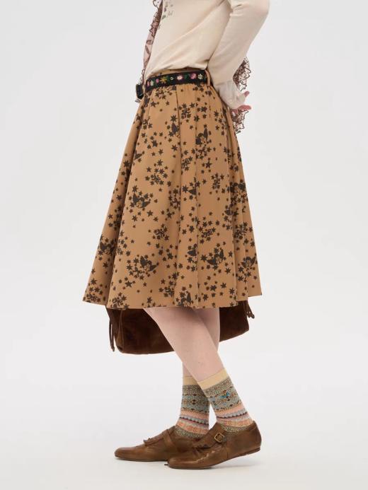 local tag/lt25awk26ab/ 繁星天使 手绘印花半裙 A字 商品图3