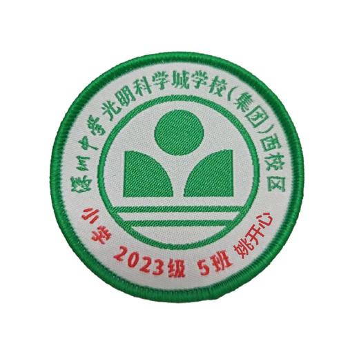 定制深圳市中学光明科学城学校（集团）西校区织唛校徽缝制包邮51 商品图1