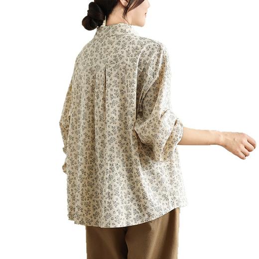 GYH B106-837休闲简约气质显瘦复古碎花衬衫 商品图4