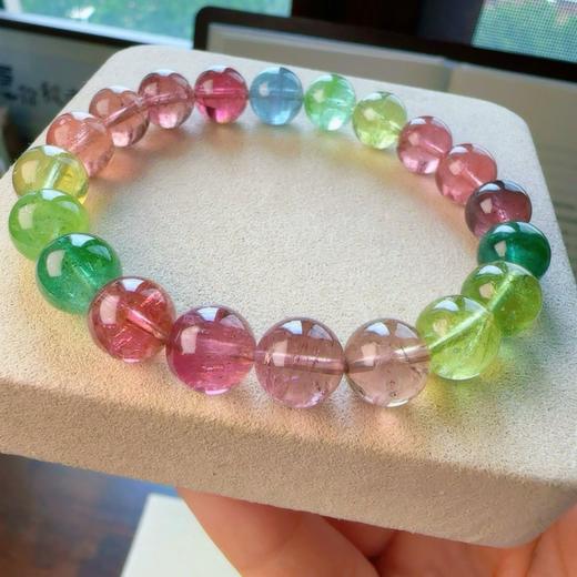 9.5mm单圈人鱼碧玺手串 商品图1