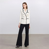 IWY/高级感英伦风西装套装女新款黑色微喇裤职业西服两件套CP2357 商品缩略图0