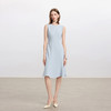IWY/蓝色无袖连衣裙女气质显瘦包臀鱼尾西装背心裙通勤职业裙子Q1440 商品缩略图1