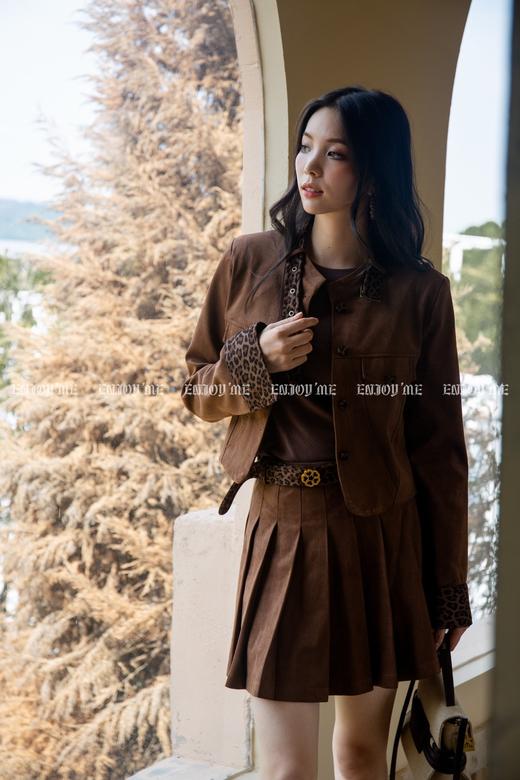 【门店同款】ENJOY秋季“光阴序语”豹纹元素百褶裙套装 165743662 商品图2