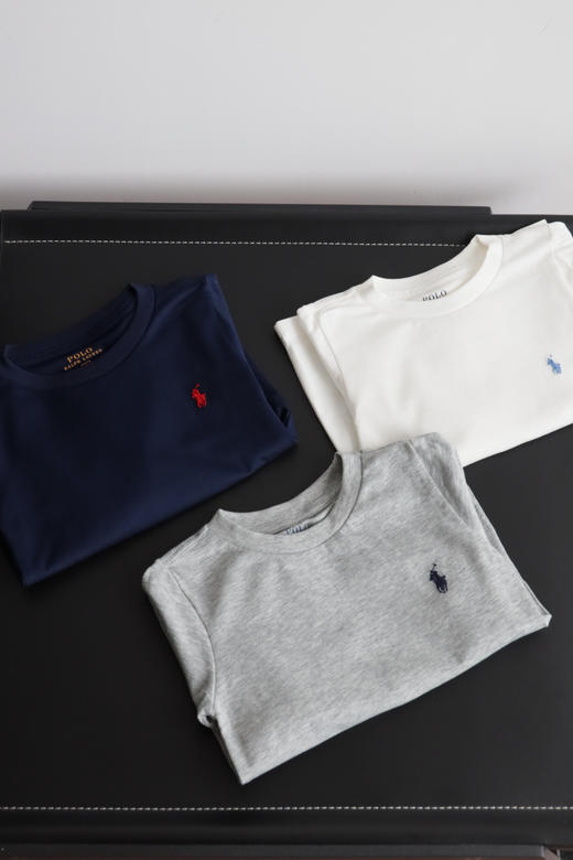 25新款 R.L儿童马球 长袖纯棉打底重工T恤 TZ010 商品图1