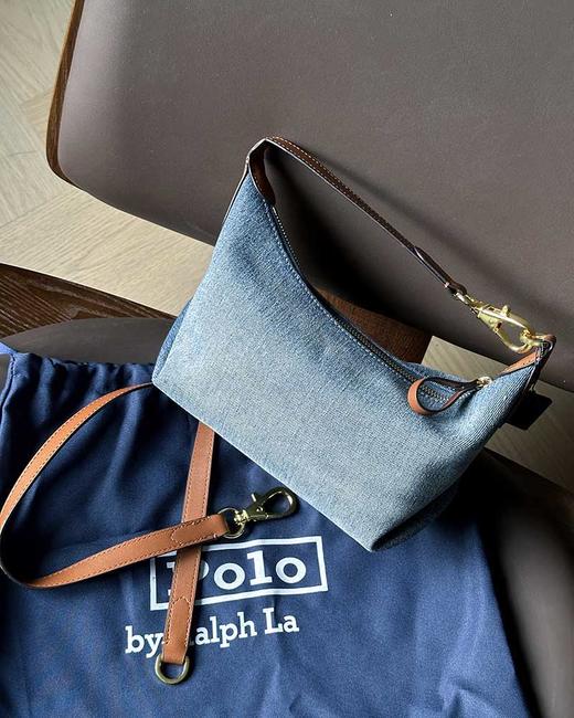 现货 THS-无 RL马球家 客供水洗打磨做旧腋下包 CQ1415 商品图4