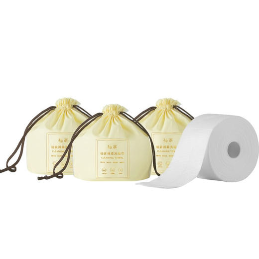 柚家棉柔洗脸巾 3卷/箱 商品图0