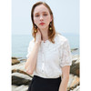 OLrain欧芮儿清新百搭白色上衣通勤休闲两不误 商品缩略图1