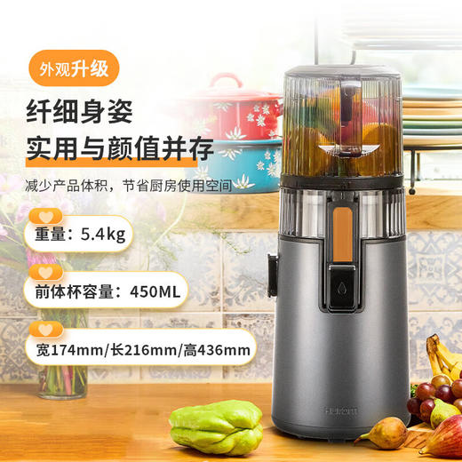 惠人（HUROM）原汁机无网多功能大口径家用低速榨汁机果渣汁分离韩国进口冰淇淋机家用 H70FT 商品图0