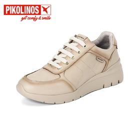 【Pikolinos 】  B3F | 派高雁秋季擦色牛皮系带纯色运动休闲鞋PL256715