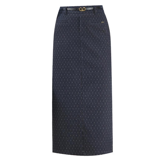 QYM 95838-Y西装半身裙高腰包臀裙气质开衩一步裙 商品图4