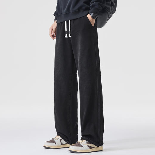 【加长款】【DQ】大依优型大码牛仔裤男宽松直筒秋冬新款高个子加长版阔腿牛仔裤男宽松百搭加肥加大码休闲直筒长裤300斤 商品图1