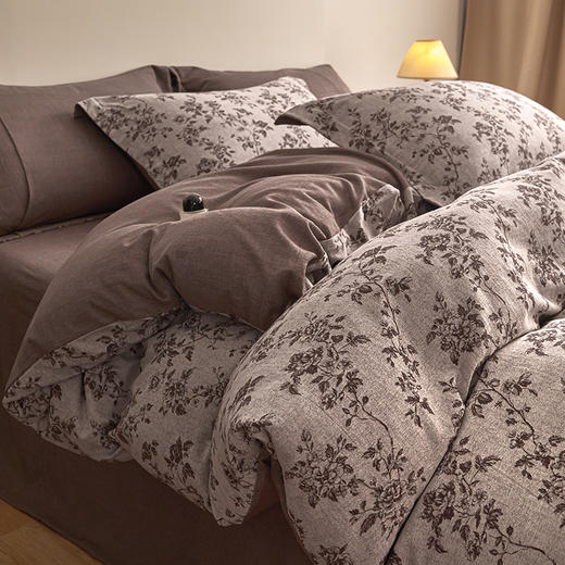 【复古三层纱提花四件套】复古三层纱四件套良品提花全棉套件全棉柔软纱布民宿床品 商品图0