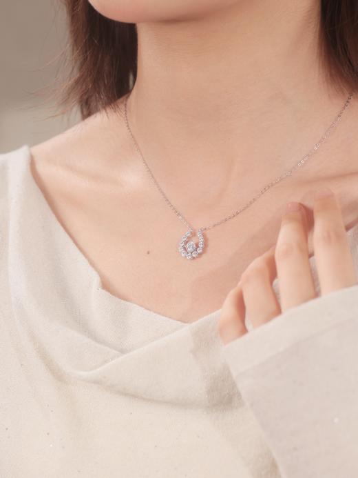 卡蒂罗/KADER 人鱼泪滴项链 925银梦幻人鱼泪爆闪ins风轻奢满镶闪锆 小众高级感韩系百搭通勤锁骨链 商品图4